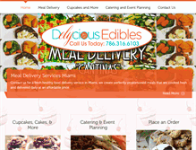 Tablet Screenshot of delyciouscatering.com